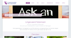 Desktop Screenshot of lingewaerdnotarissen.nl