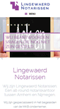 Mobile Screenshot of lingewaerdnotarissen.nl